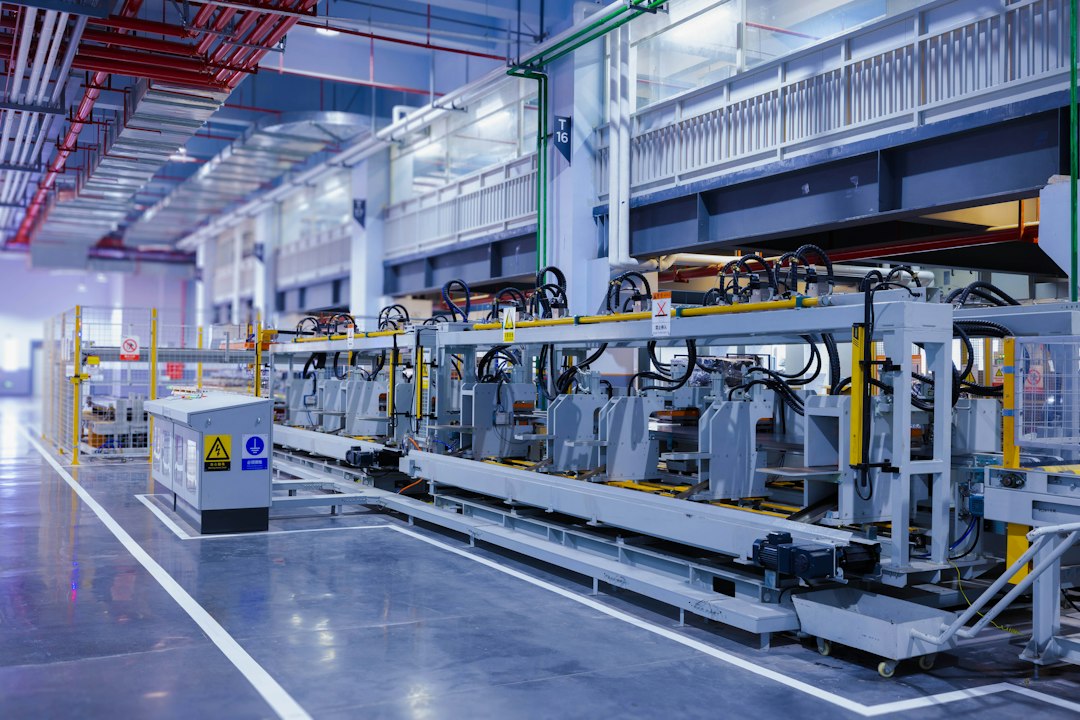 Immagine illustrativa di una linea industriale per la produzione automobilistica